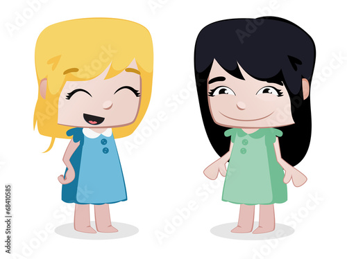 Two little sisters