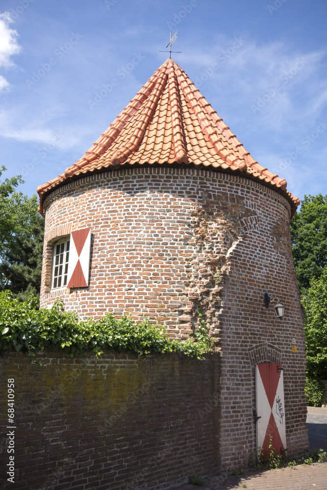Mauerturm am Westwall in Xanten, Deutschland