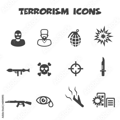 terrorism icons