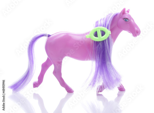 Plakat Little pony isolated on white background