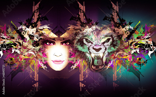 яркий абстрактный фон