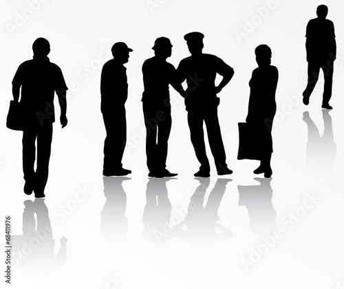 People silhouettes