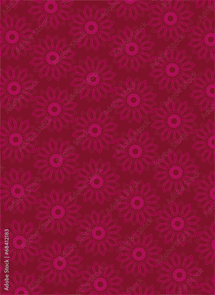 Seamless Flower Pattern Background Seamless Flower Pattern Background