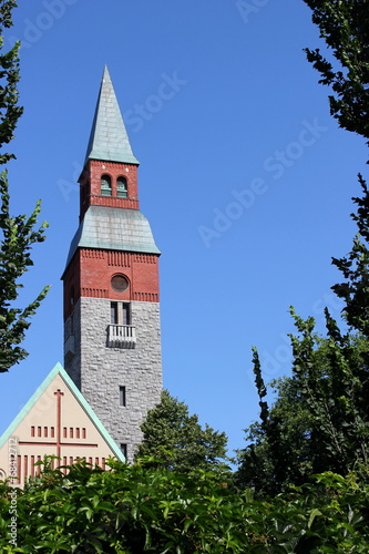 Der Turm des finnischen Nationalmuseums in Helsinki photo