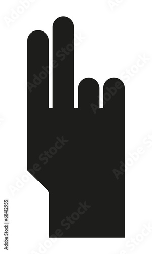 Hand Zwei Finger