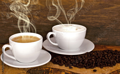Guten Morgen: Kaffee und Cappuccino genießen :)