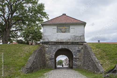 Tableau sur toile Stadttor in Fredrikstad