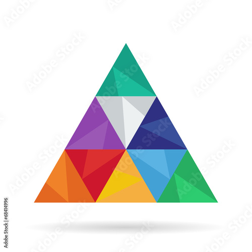 Abstract background with triangular geometric shapes