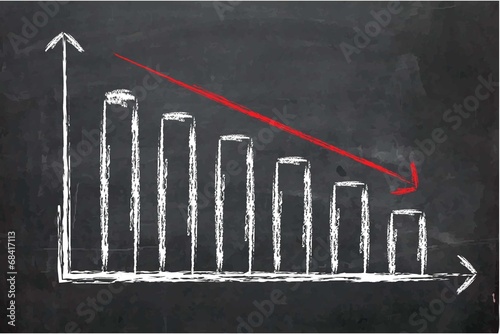 Illustration of Chalk Board with drawing