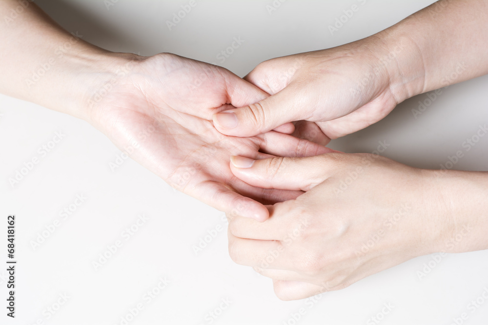 Fototapeta premium マッサージを受ける手