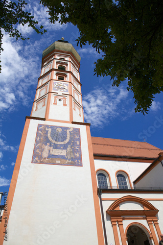 Kirchturm der Klosterkirche Andechs photo