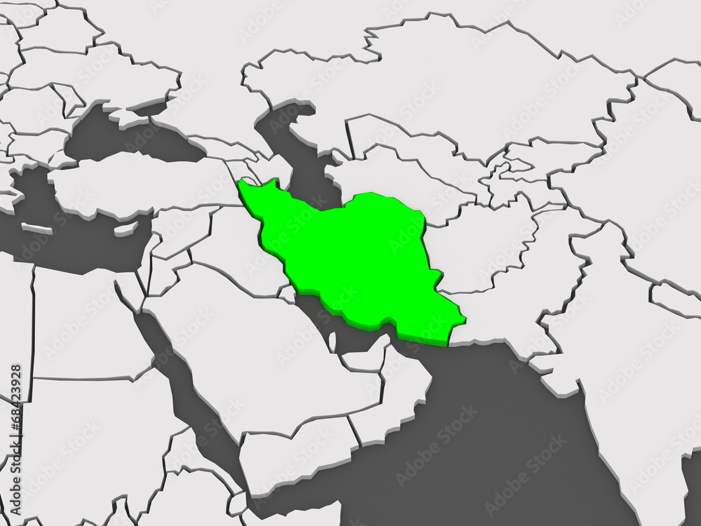 Map of worlds. Iran.