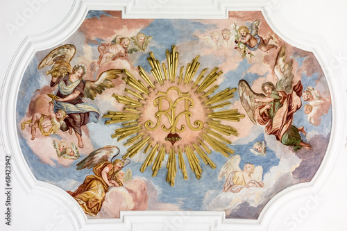 Photo fresco angels