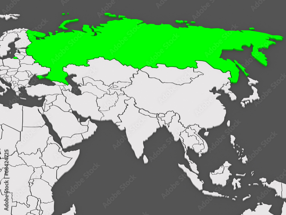 Map of worlds. Russia.