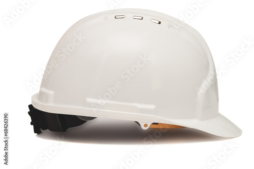 Construction helmet on white background