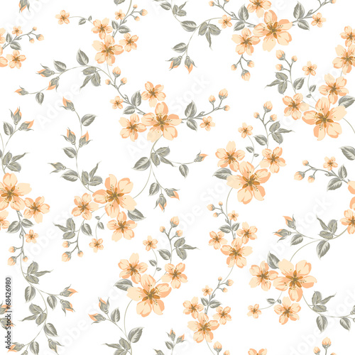 Fotografie Cherry blossom seamless pattern.