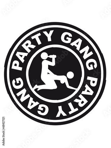 Party Gang Alcohol Sex Beer Fuck Porn Stamp Stock Illustration | Adobe Stock
