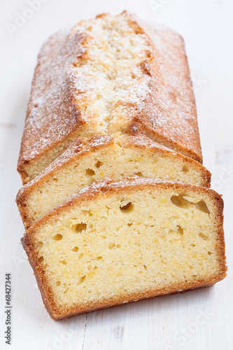 Εκτύπωση καμβά Lemon pound cake sliced