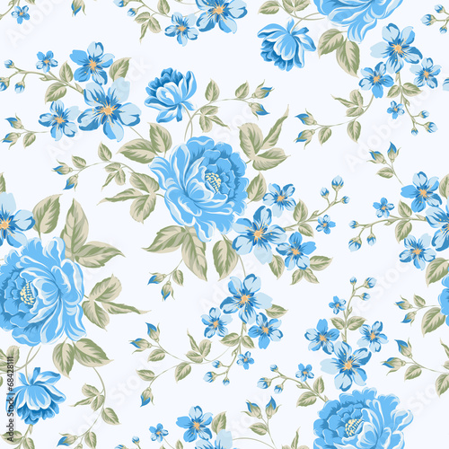 Luxurious color peony pattern.