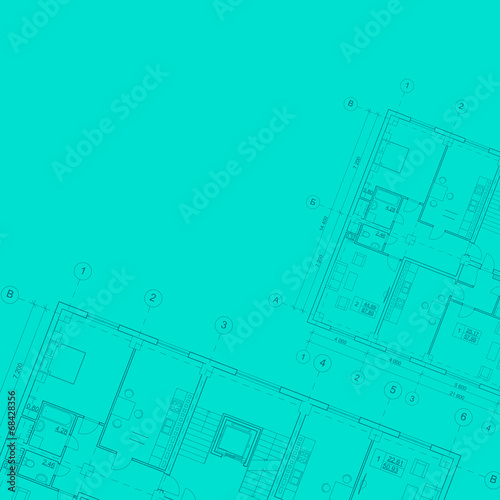 Blueprint of house project.