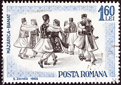 Banat folk dance (Romania 1965) photo