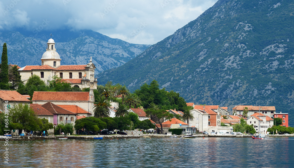 Small town Prcanj in Bay of Kotor, Montenegro Small town Prcanj in Bay of Kotor, Montenegro
