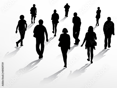 people silhouettes