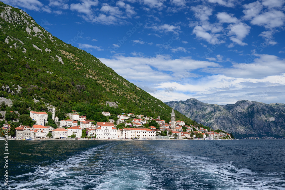 Small town Perast in Bay of Kotor, Montenegro
