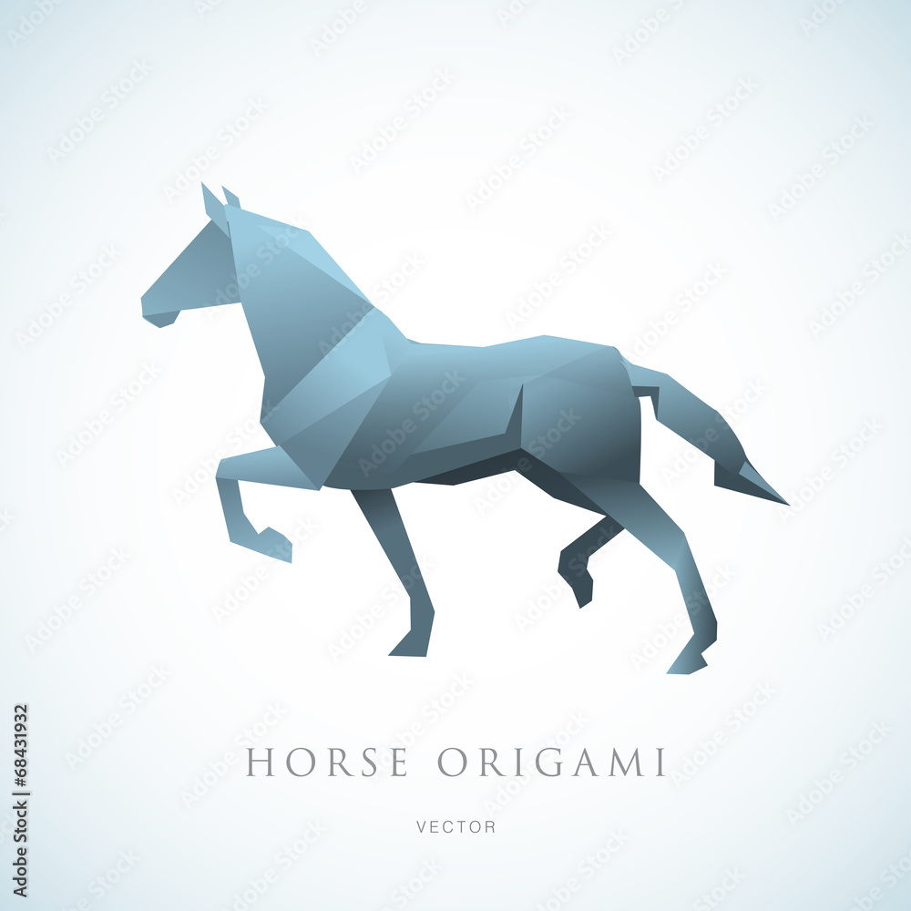 Horse Origami Logo