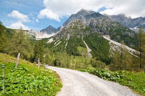 high alpine road - Bachlalm in Filzmoos Salzburg © Alexandra Giese