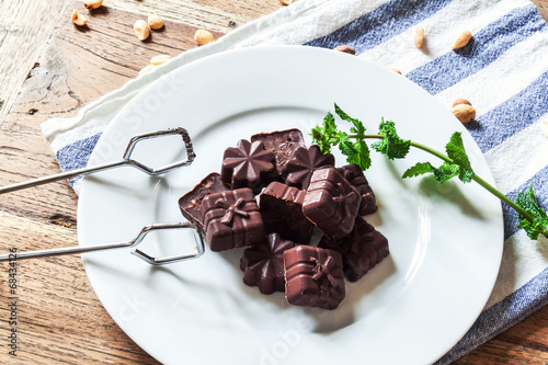 Homemade raw cakes photo