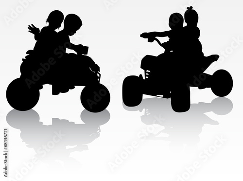 Children silhouettes