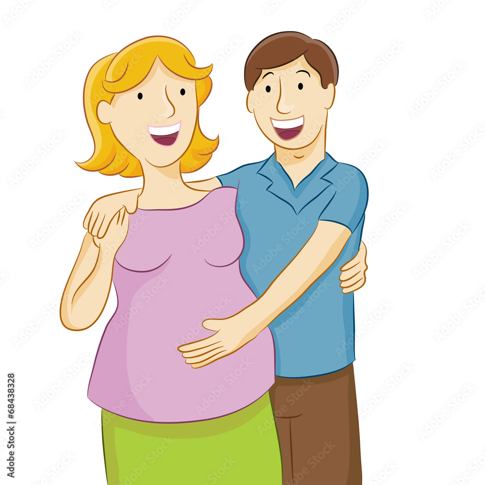 Fototapeta premium Pregnant Wife and Husband