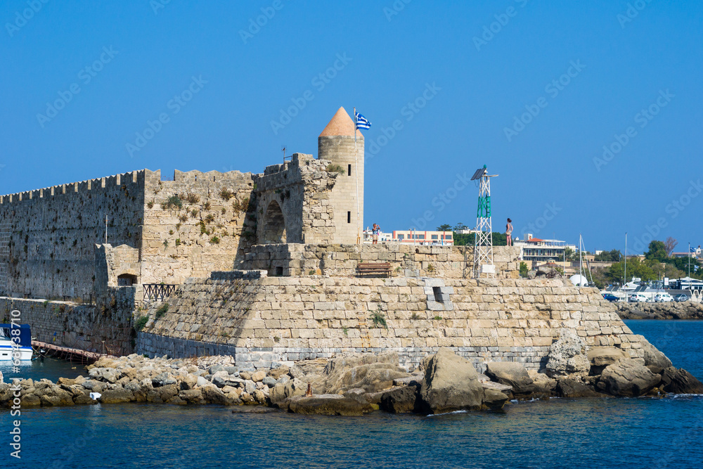 Fortress on the island Rhodes