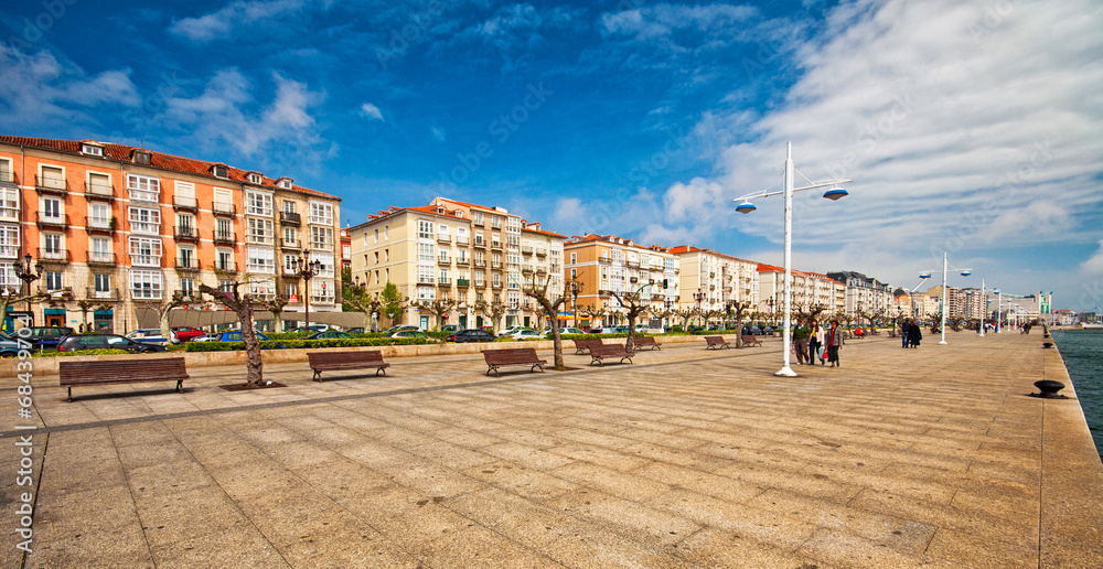 Harbour of Santander, Spain - obrazy, fototapety, plakaty 