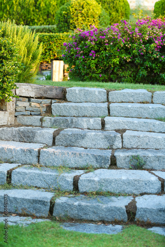 Stone steps in park