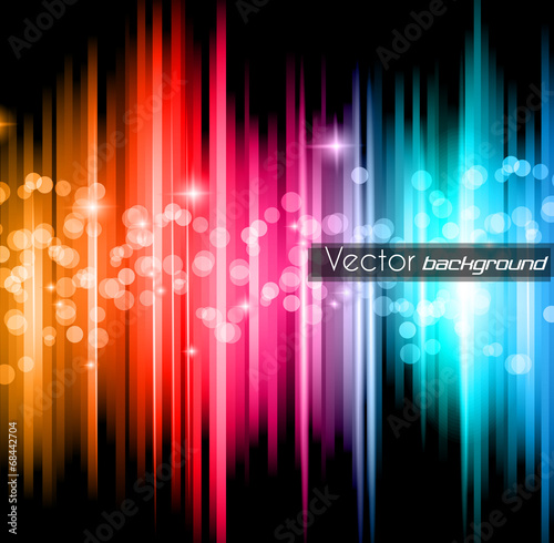 PArty Club Flyer for Music event with Explosion of colors
