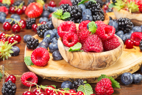 Mix of fresh summer berries