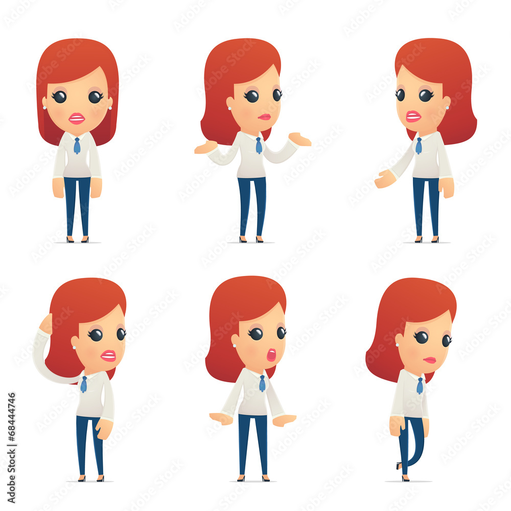 set of reception character in different poses set of reception character in different poses