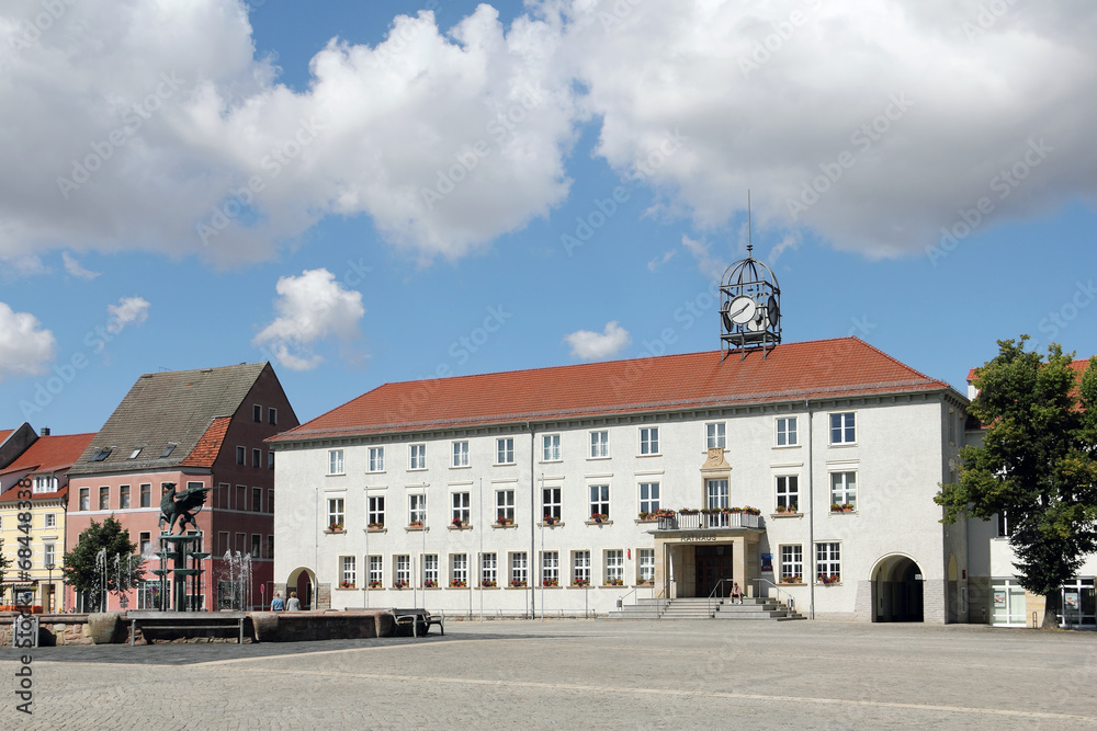 Fototapeta premium Markt und Rathaus in Anklam