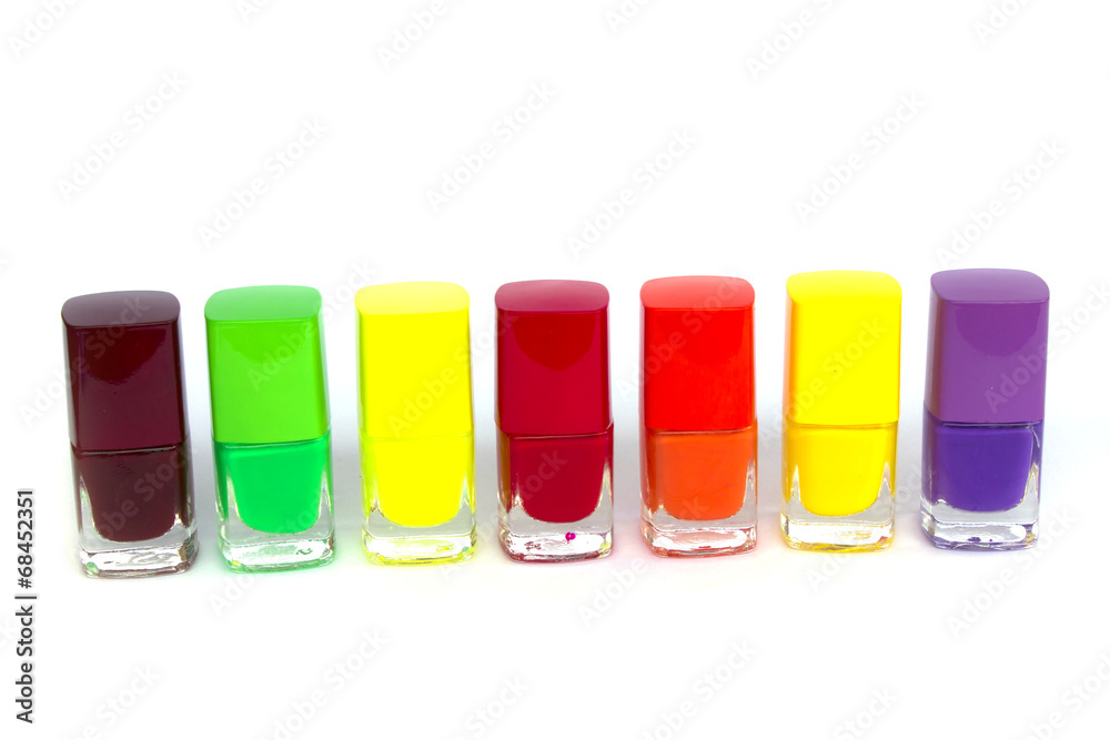 Multi color nail polish set