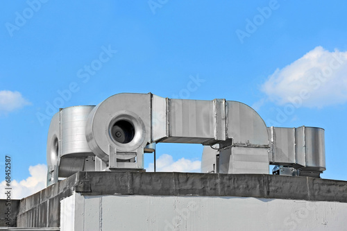 Industrial steel air conditioning and ventilation systems © Unkas Photo