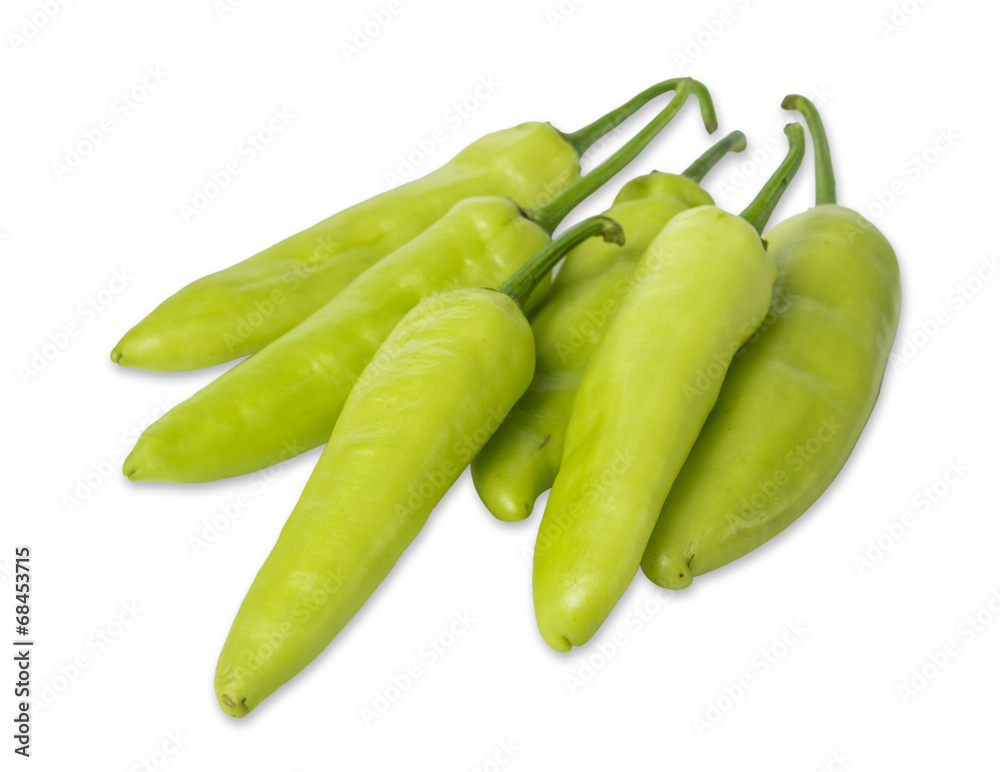 green pepper isolated a white background green pepper isolated a white background
