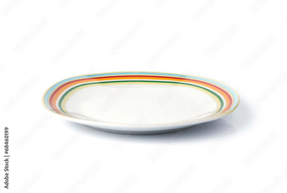 Empty plate isolated on a white background Empty plate isolated on a white background