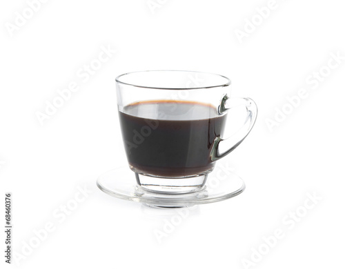 A Cup of coffee isolated on white background