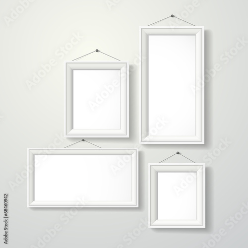 blank photo frames set