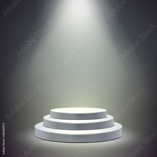 blank round stage