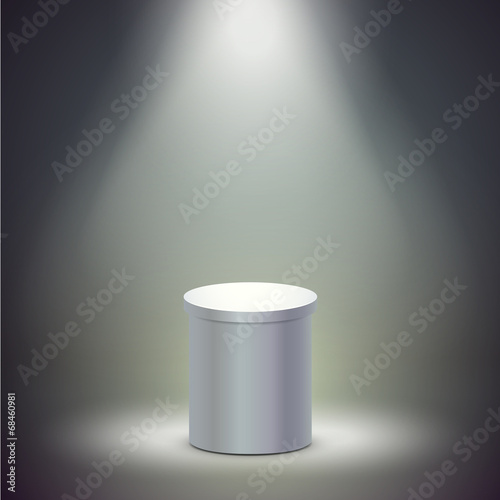 blank columnar stage