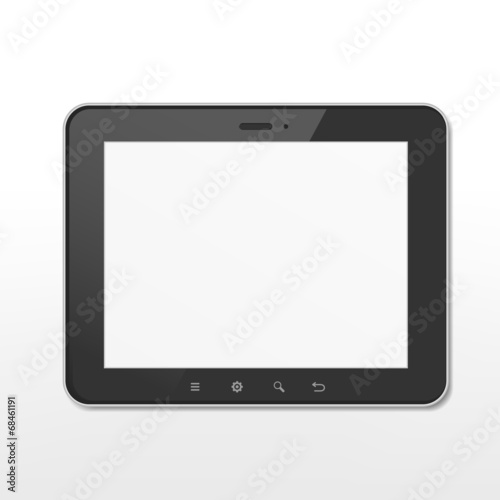 realistic blank tablet template