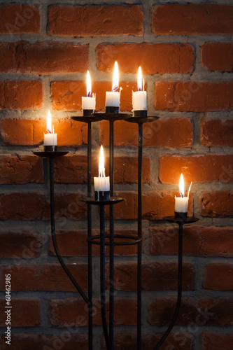 candles on the wall